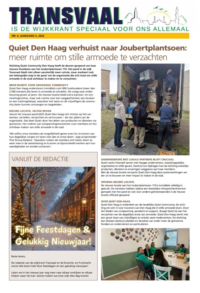 Omslag van Transvaalnieuws december 2025