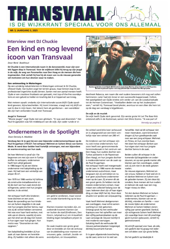 Omslag van Transvaalnieuws oktober 2025